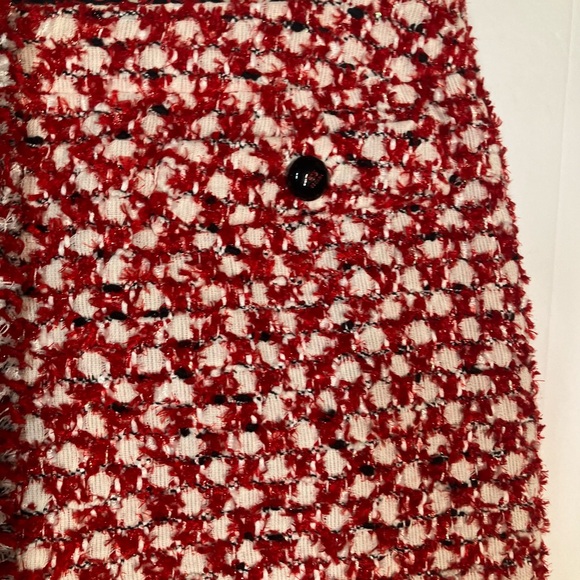 Vintage red tweed Escada skirt size 44 - Picture 7 of 15